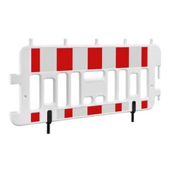  Absperrgitter Wemas Absperrgitter 2,0 m weiß, RA1 weiß/rot, 2 ADAPTER 12451594